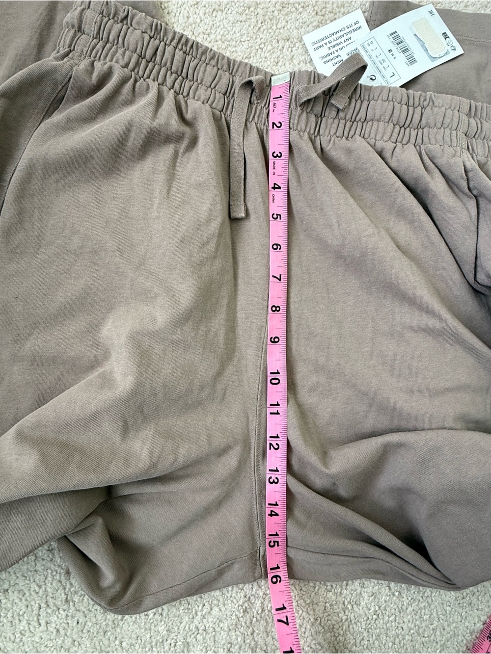Zara Womens Drawstring Relaxed Barrel Pants in Taupe Brown - Picture 7 of 11